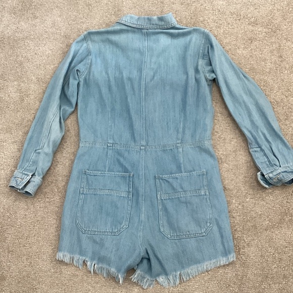 Free People Light Blue Jean Jacket small - Picture 5 of 6